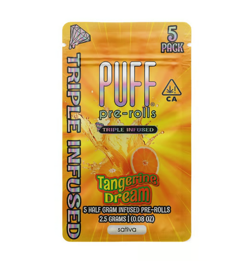 TANGERINE DREAM DIAMOND INFUSED PRE-ROLL | 2.5G | SATIVA | 5PK