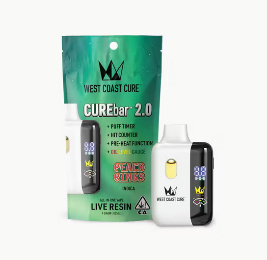 PEACH RINGS LIVE RESIN CUREBAR 2.0 | 1G | INDICA