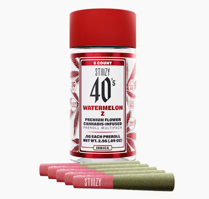 WATERMELON Z 40'S INFUSED PRE-ROLL | 2.5G | INDICA | 5PK