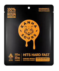 SOUR ISLAND BREEZE SOLVENTLESS ROSIN GUMMIES | 100MG | SATIVA
