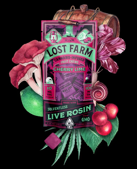 CHERRY LIME X GMO LIVE ROSIN CHEWS | 100MG | INDICA