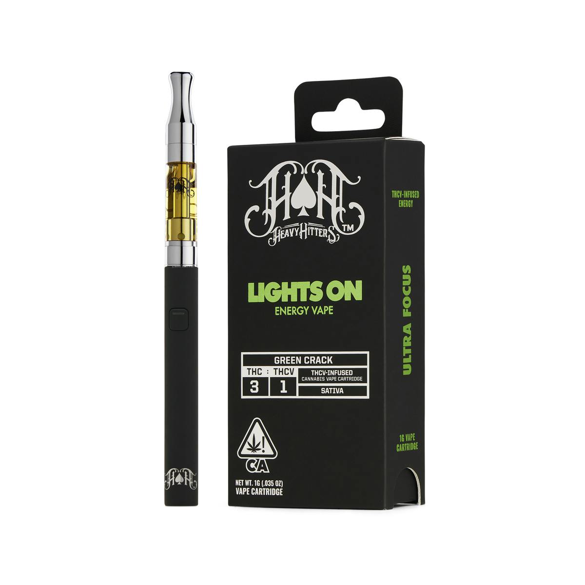 HEAVY HITTERS - HH | GREEN CRACK (S) THCV | 1G CART