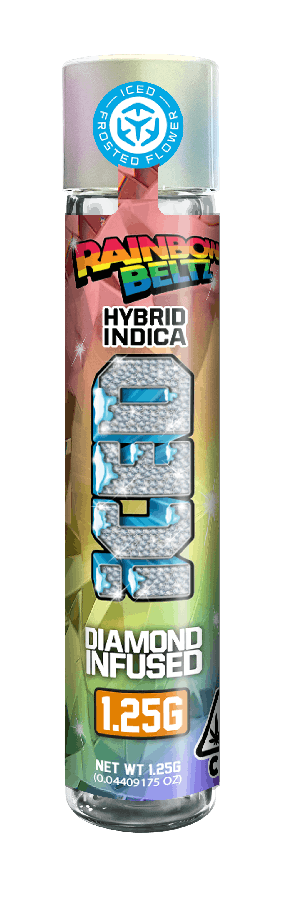 ICED | RAINBOW BELTZ (I/H) | 1.25G INFUSED PREROLL