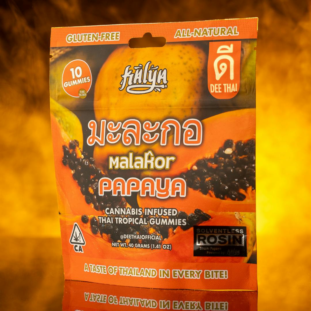 DEE X KALYA | PAPAYA (S/H) | 100MG ROSIN GUMMIES