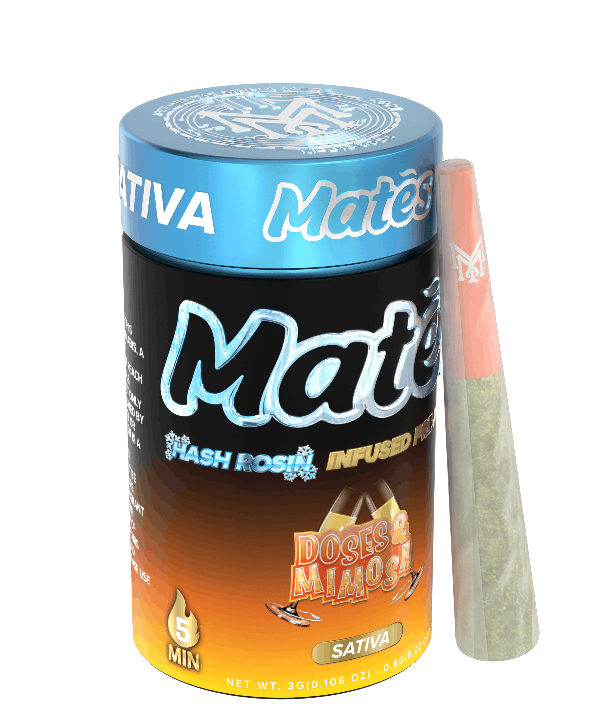 MATES | DOSES & MIMOSAS (S) | .6G X 5PK HASH INFUSED