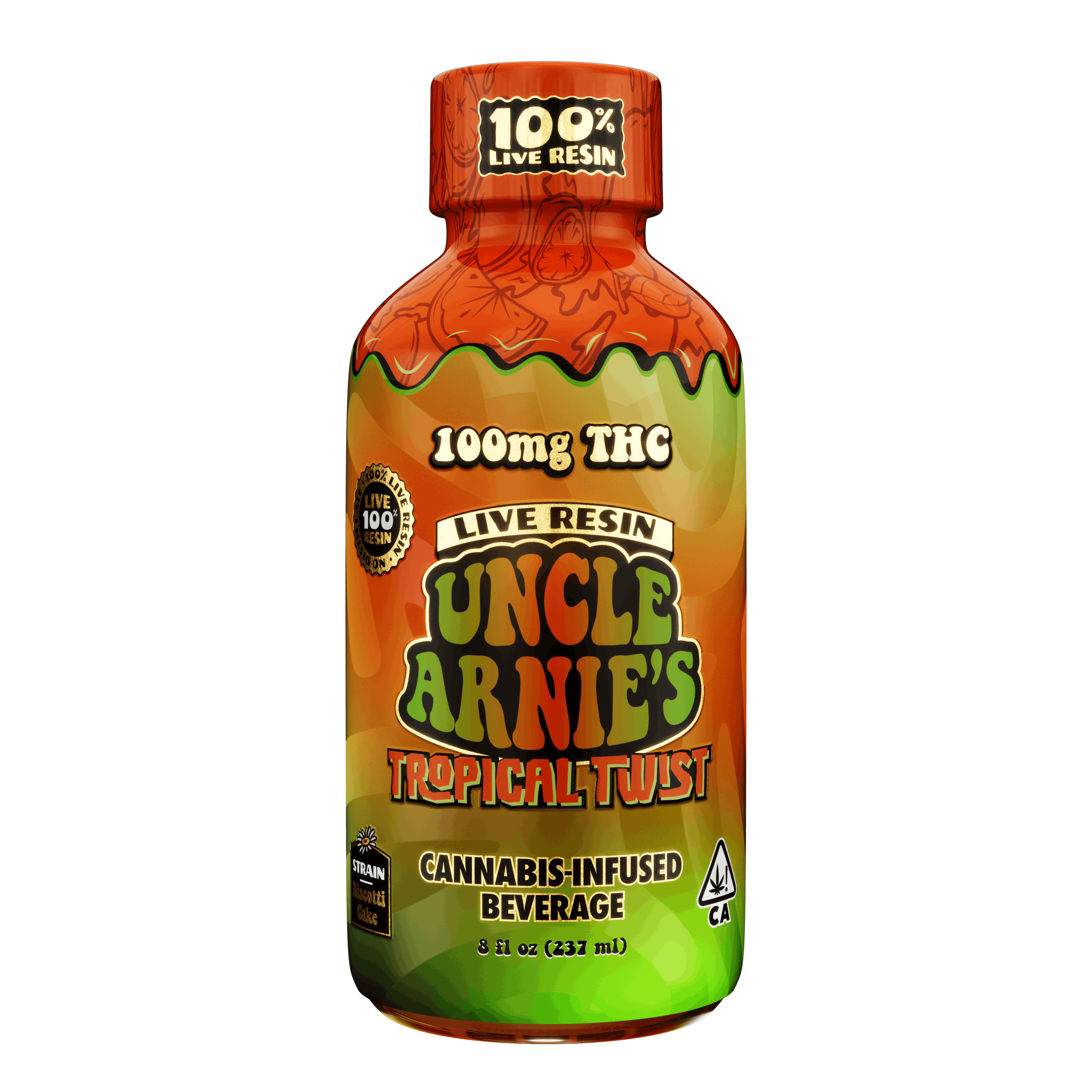 UNCLE ARNIE'S | TROPICAL TWIST (H) | 100MG LR DRINK
