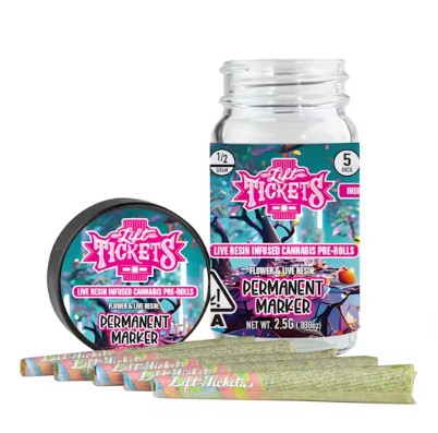 LIFT TICKETS | PERMANENT MARKER (I) | .5G X 5PK PREROLLS