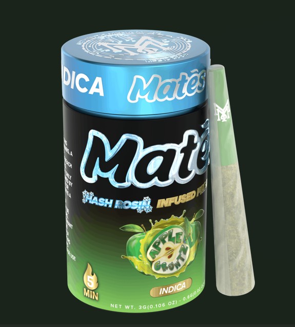 MATES | APPLE GRUNTZ (H) | .6G X 5PK HASH INFUSED