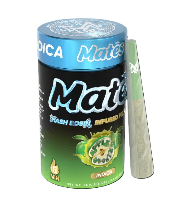 MM | APPLE GRUNTZ (I) | 0.6G X 5PK HASH INFUSED MATES
