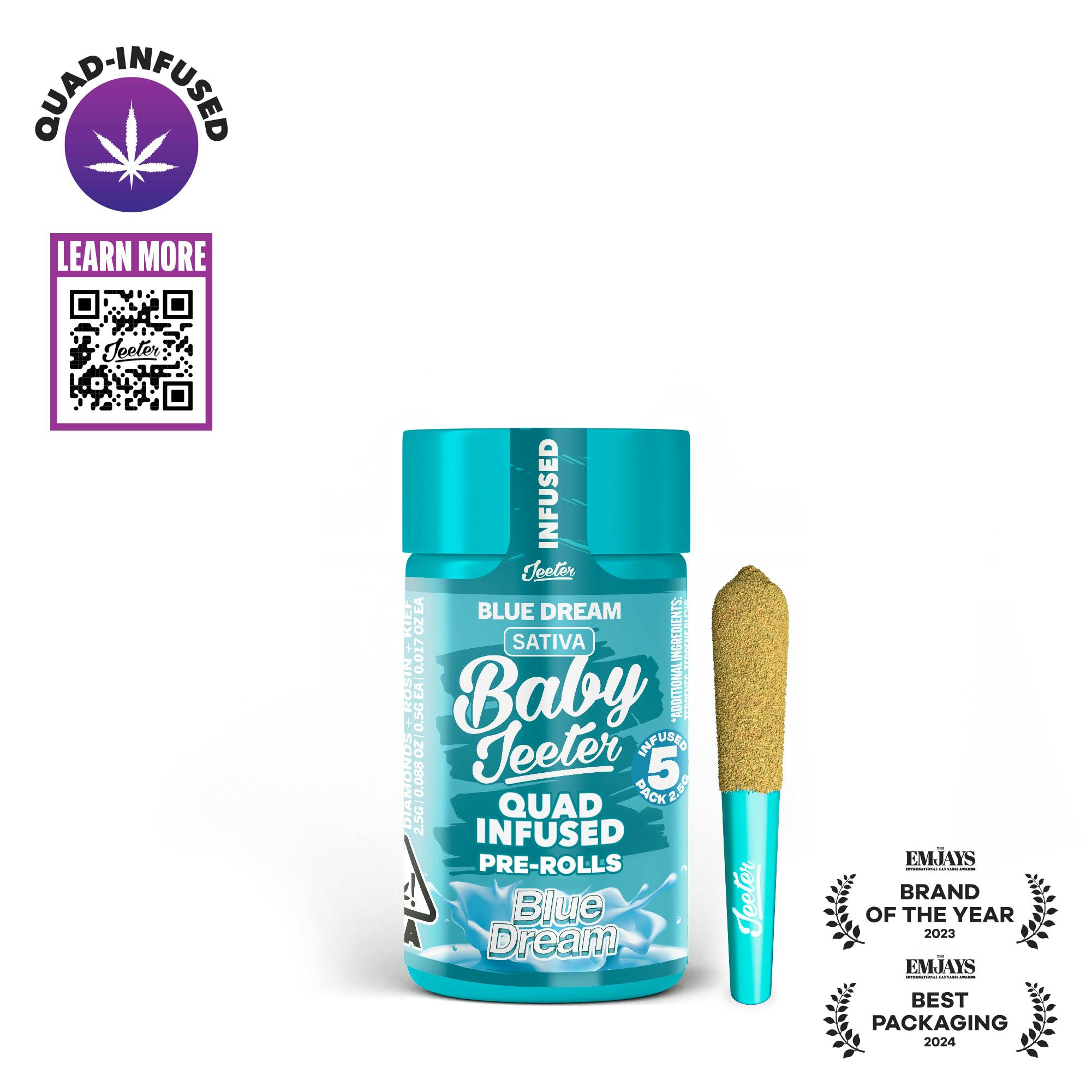 BABY JEETER | BLUE DREAM (S) | 2.5G QUAD-INFUSED