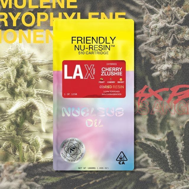 FB  X LAX | CHERRY ZLUSHIE (H) | 1G NU-RESIN CART