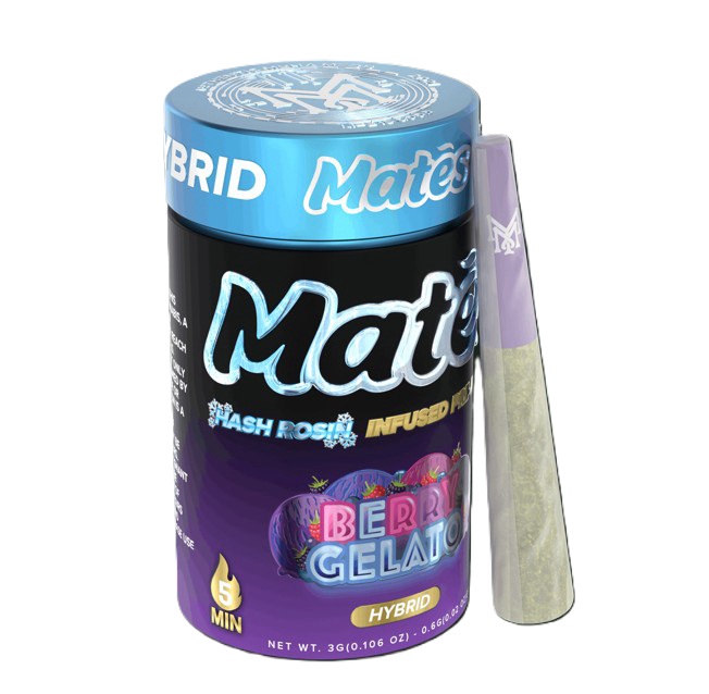MM | BERRY GELATO (H) | 0.6G X 5PK HASH INFUSED MATES
