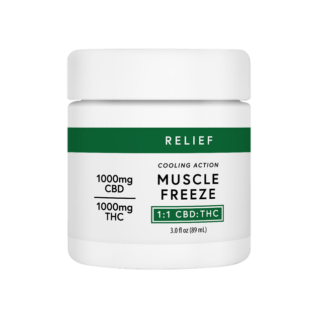 MARYS MEDICINALS | MUSCLE FREEZE RELIEF | 3OZ 1:1 | 1000MG CBD | 1000MG THC