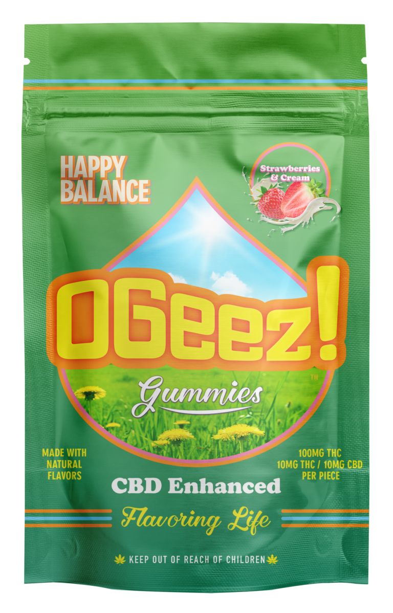 Happy Balance, Strawberries And Cream   100 Mg 1:1 Cbd