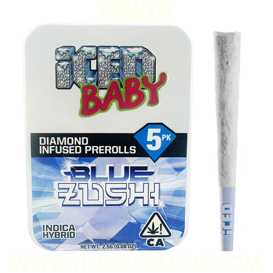 Blue Zushi (0.5g X 5) 2.5G  Infused Baby Prerolls