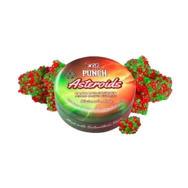 Watermelon Nova 100MG Asteroids Solventless Gummies