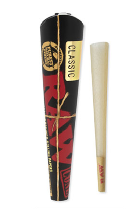 Raw Classic Black Cones 6PK