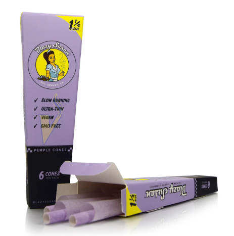 Purple Cones 1 1/4 6PK
