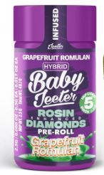 BABY JEETER- GRAPEFRUIT ROMULAN QUAD INFUSED PREROLL 5PK (0.5G) [H]