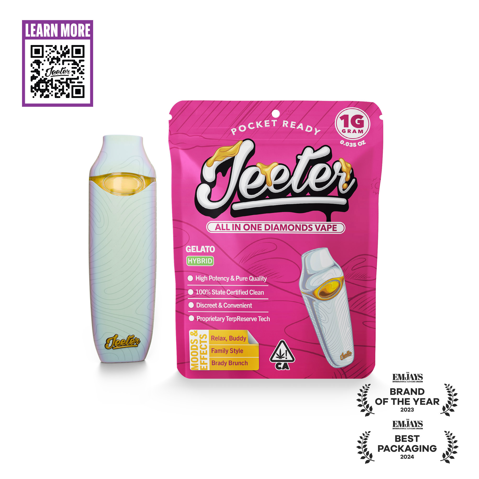 Gelato (h) All In One Diamond Vape Cart 1G