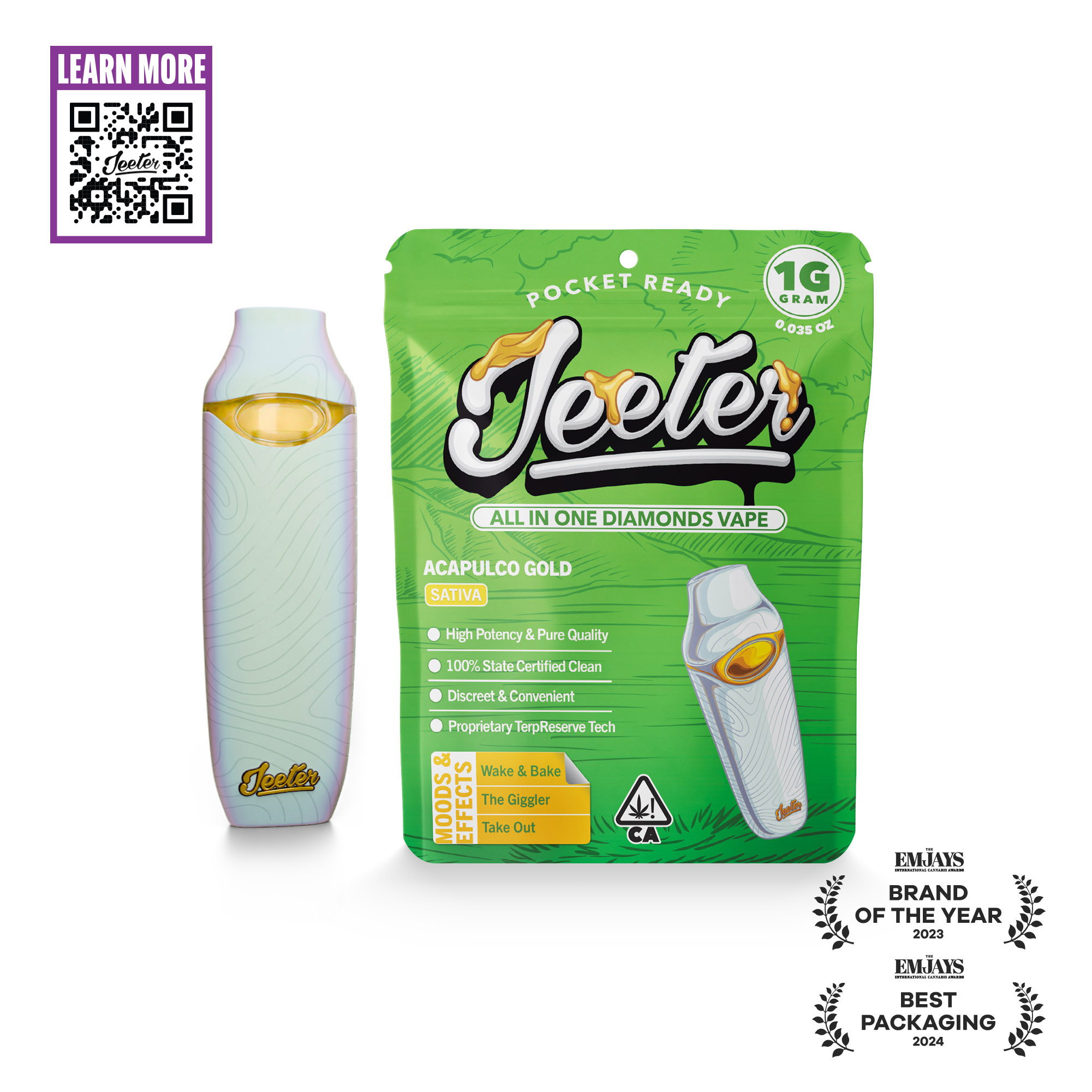 Acapulco Gold (s) All In One Diamond Vape Cart 1G