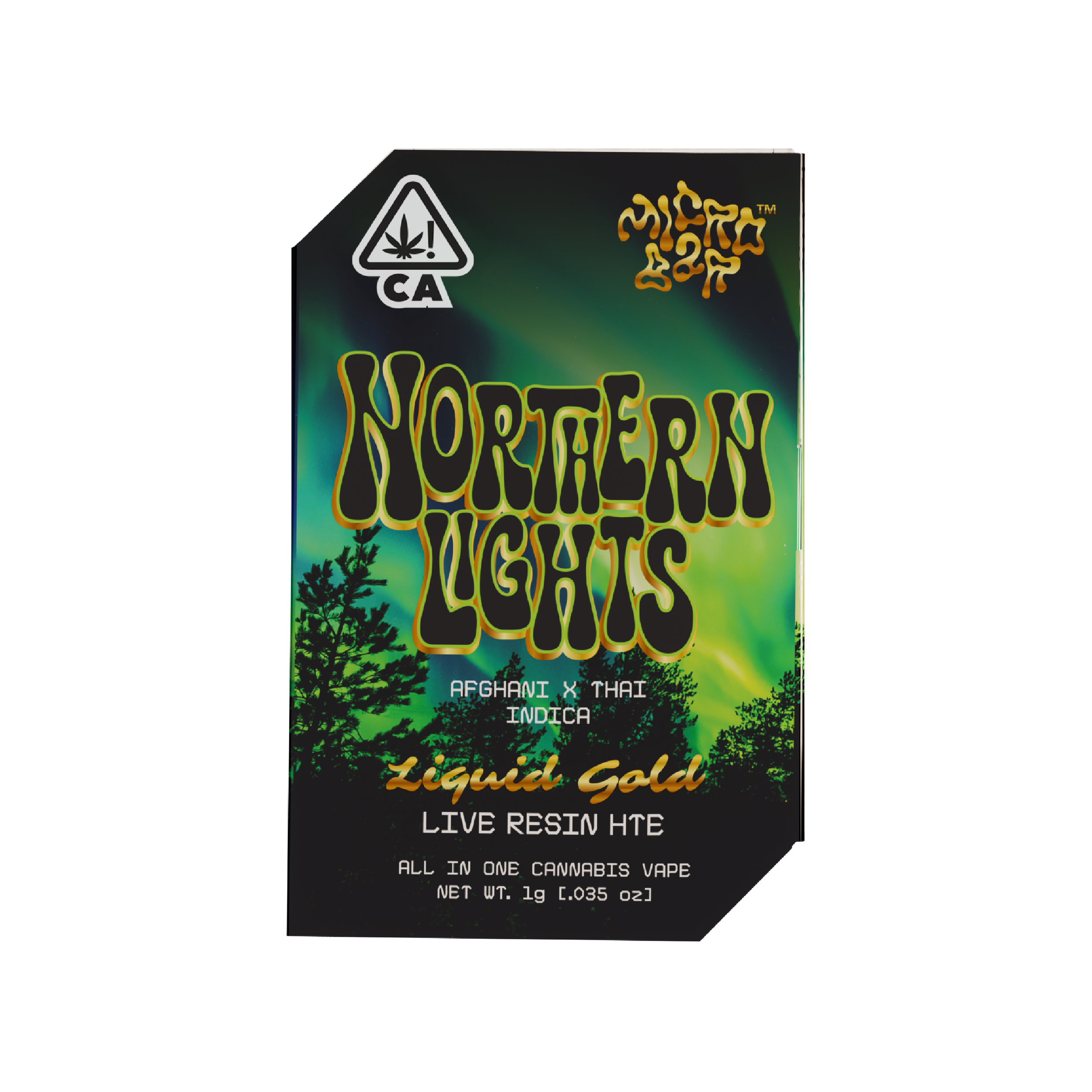 Northern Lights (i)  Live Resin All In One Vape Cart 1G