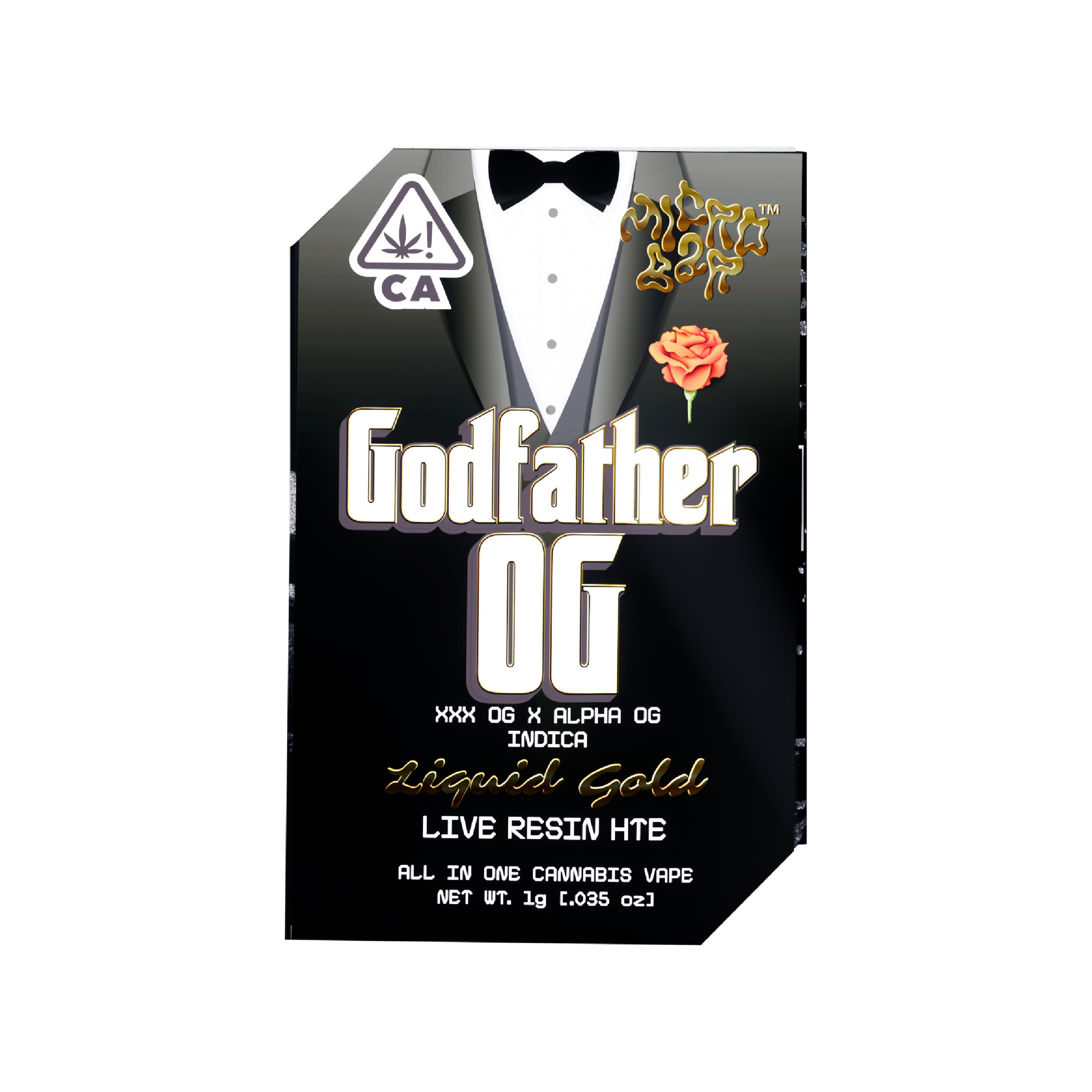 Godfather OG (i)  Live Resin All In One Vape Cart 1G