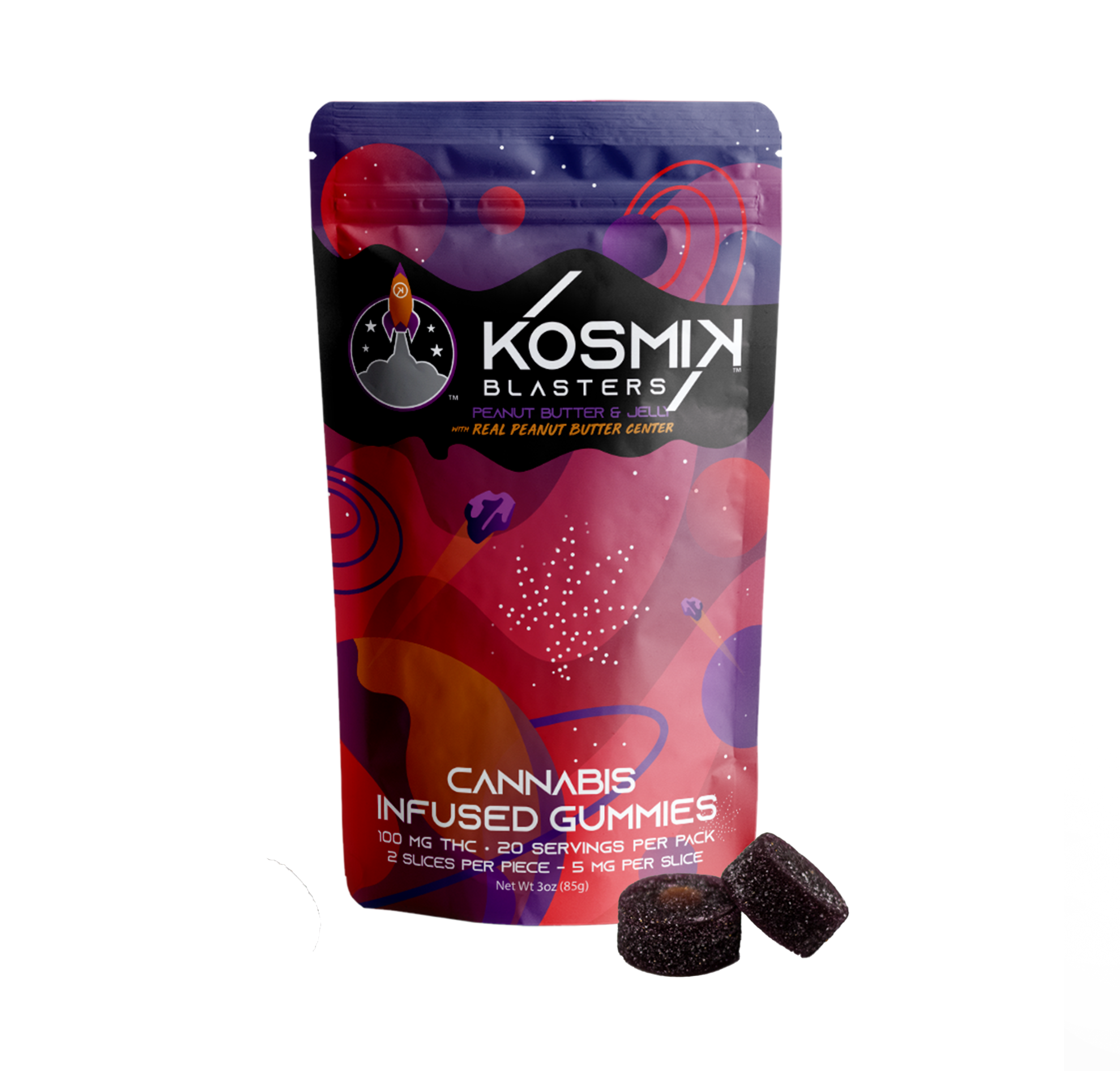 Specialty Blasters - Peanut Butter & Jelly | 100MG Gummies