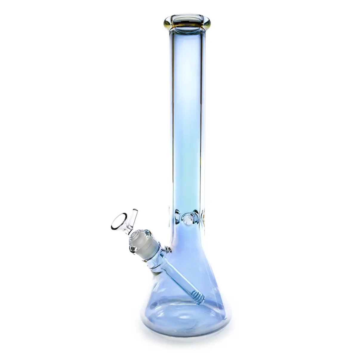 16" 9MM GLASS IRIDESCENT BEAKER BONG