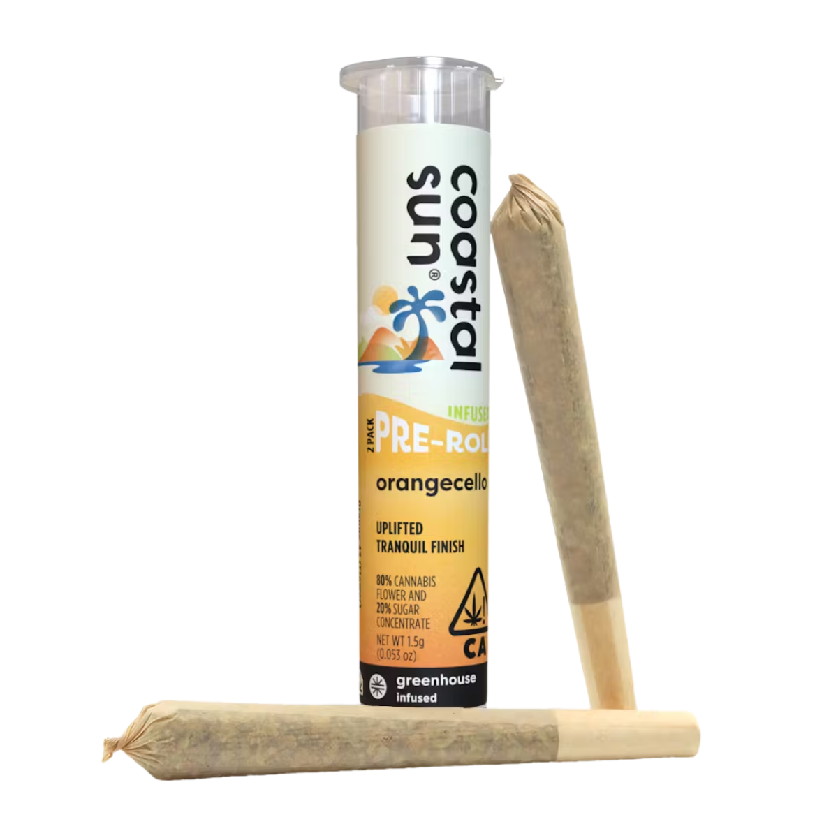 ORANGECELLO INFUSED PREROLLS 2PK
