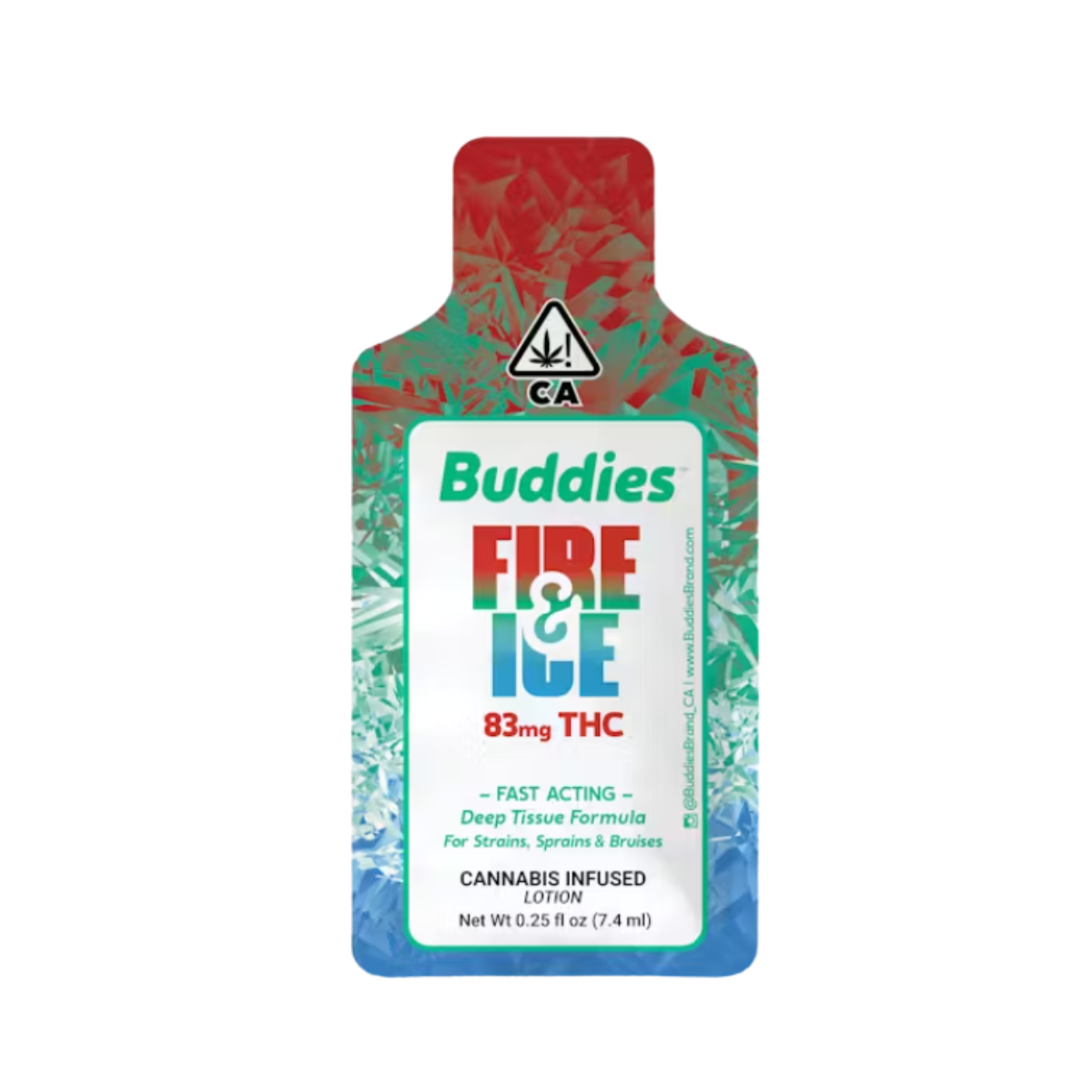 FIRE & ICE THC RICH SINGLE USE LOTION