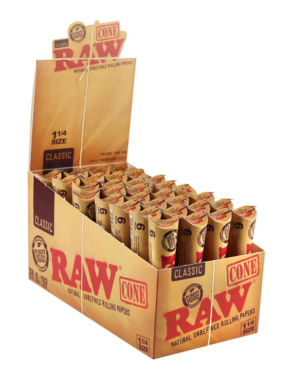 Raw Classic Cones 6 Pack 1.25"