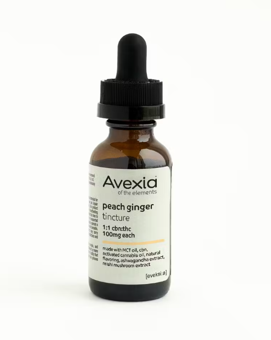 Peach Ginger-tincture-1:1 CBN:THC 100MG