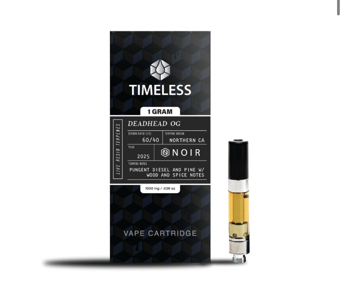 Noir-deadhead OG 1G Live Resin Cartridge (h)