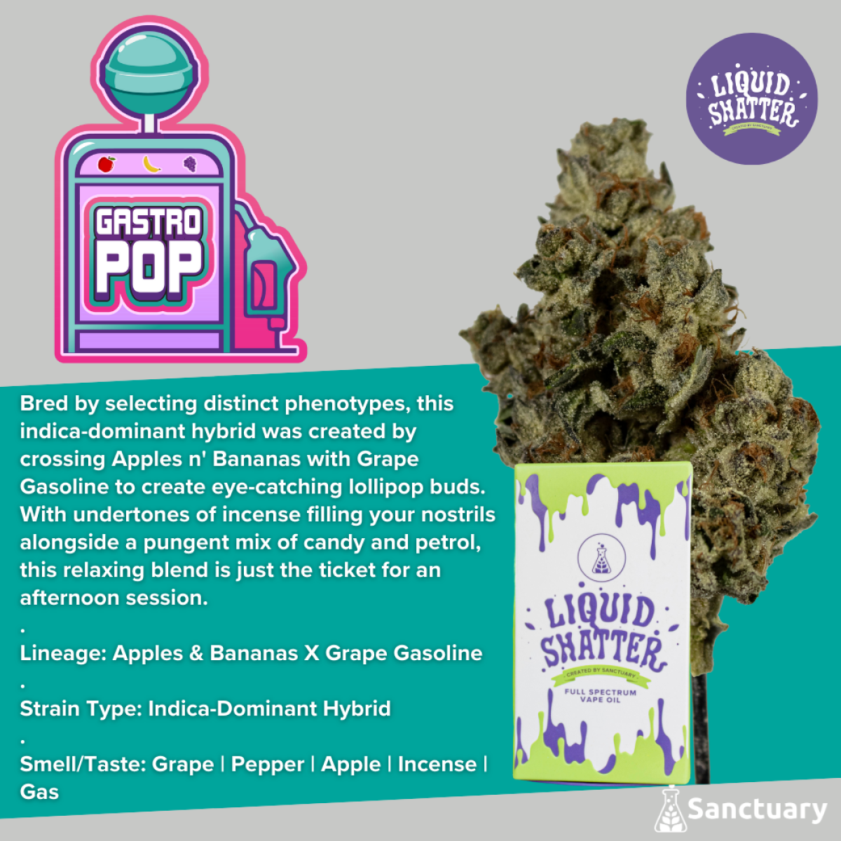 Gastro Pop Liquid Shatter Cart .5g