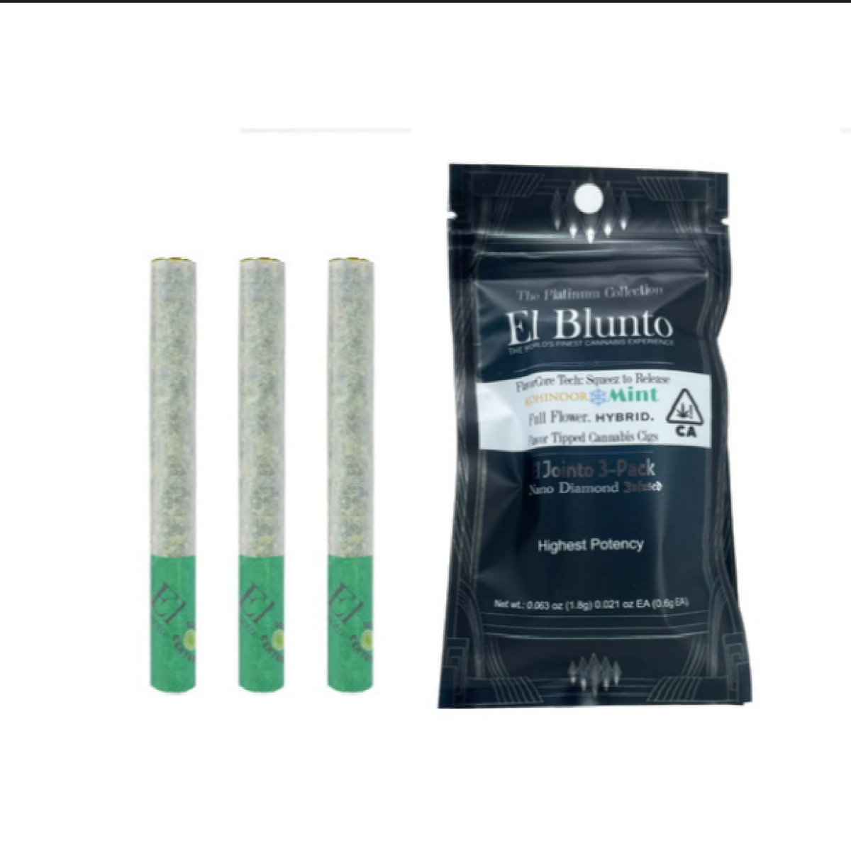 Kohinoor Ice Mint Diamond Infused FlavorCore .5g Three Pack