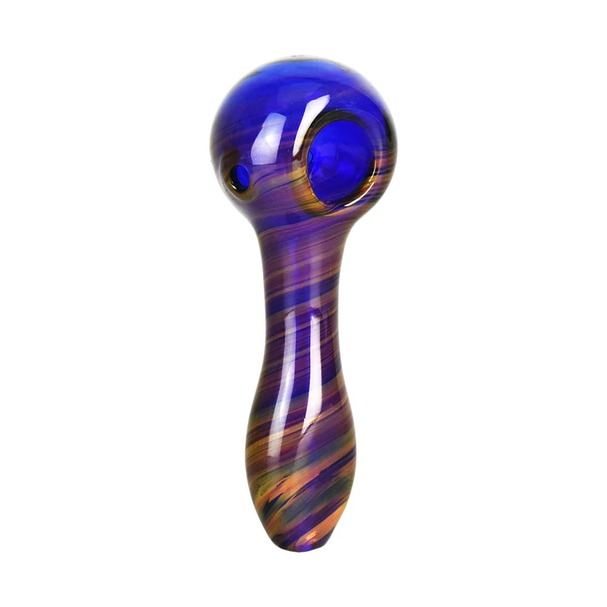 Saturn Midst Glass Spoon Pipe 4"
