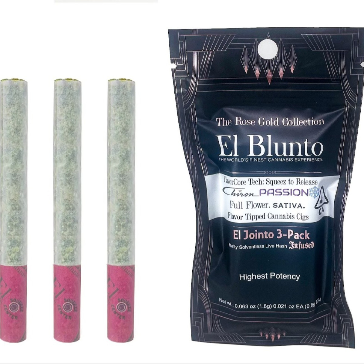 Chiron Passion Ice Hash Infused Flavor Core .6g 3 pack