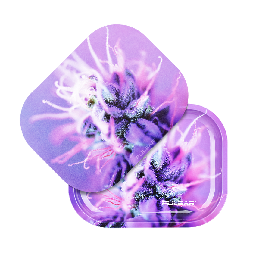 Pulsar Mini Metal Rolling Tray w/ Lid Flowering