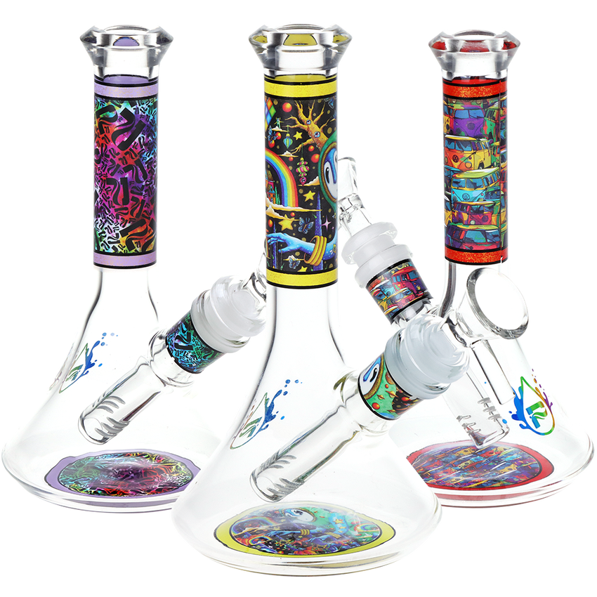 Pulsar Design Series Beaker Glass Water Pipe 6.75"