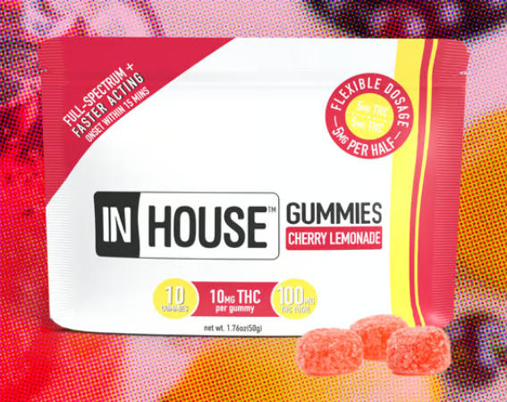 InHouse Cherry Lemonade Gummies 100mg