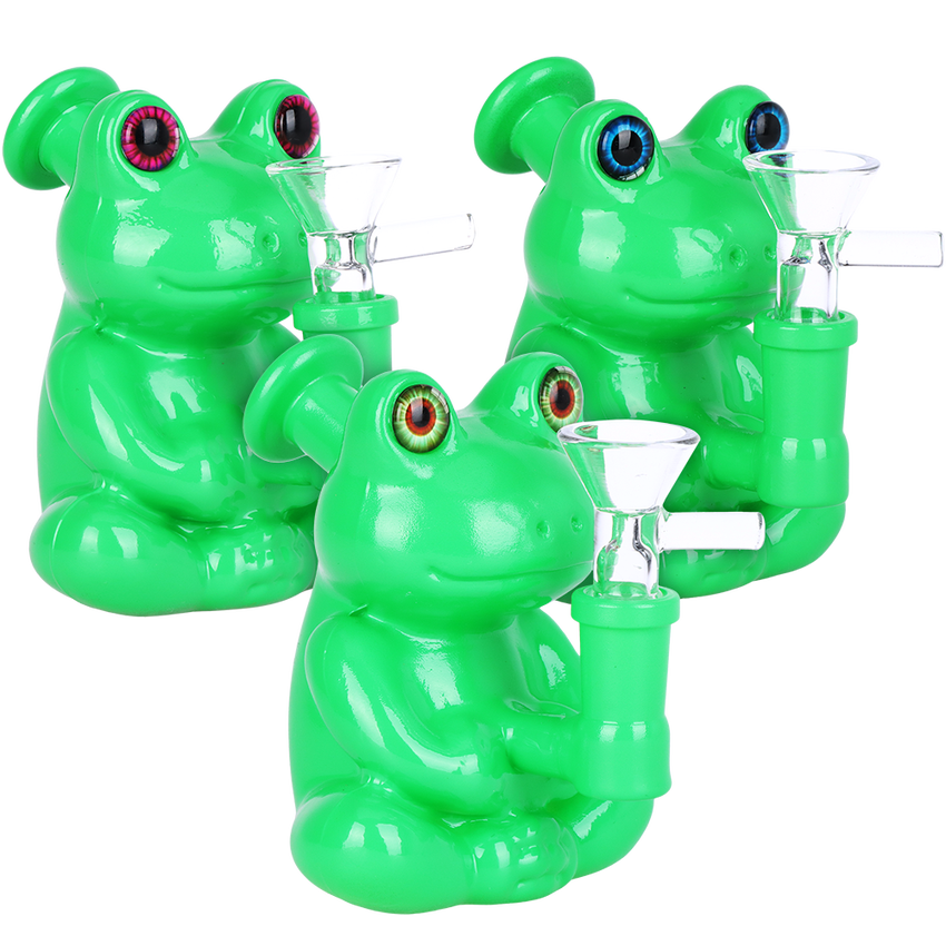 Froggy Glass Water Pipe 4.25"