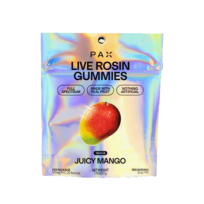 Juicy Mango Live Rosin Gummies 100mg