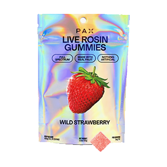 Wild Strawberry Live Hash Rosin Gummies 100mg