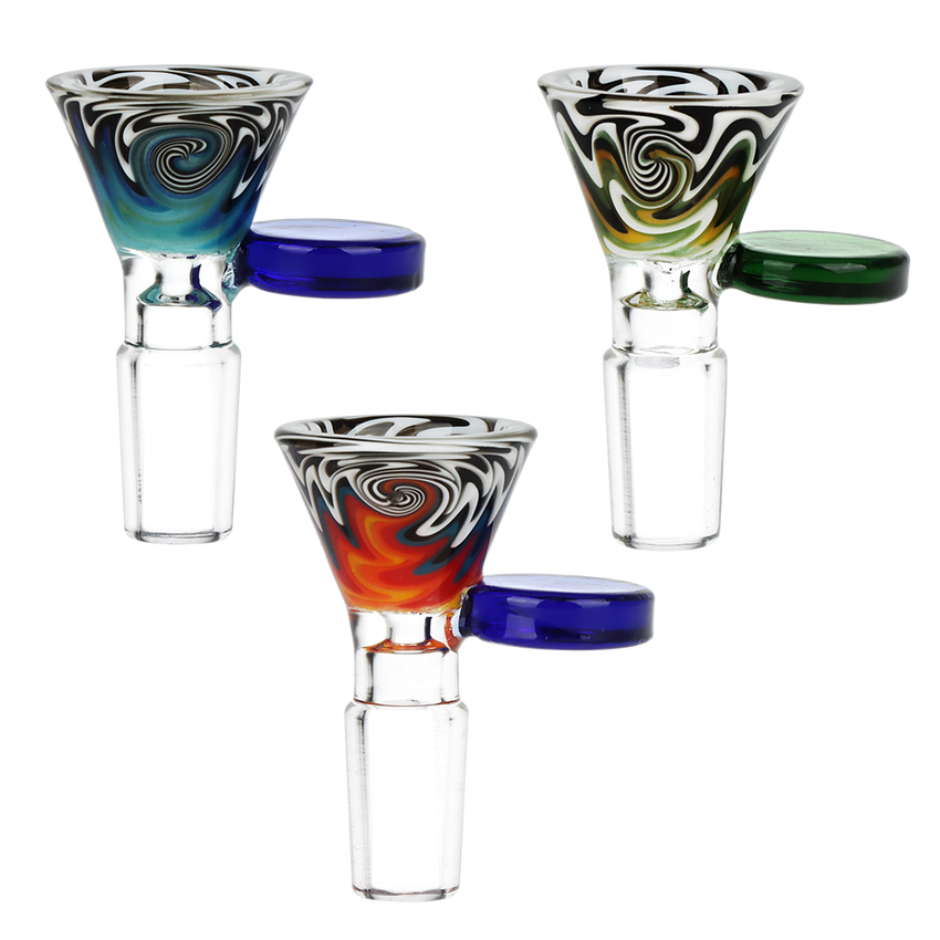 Wig Wag Funnel Style Glass Herb Slide - 14mm