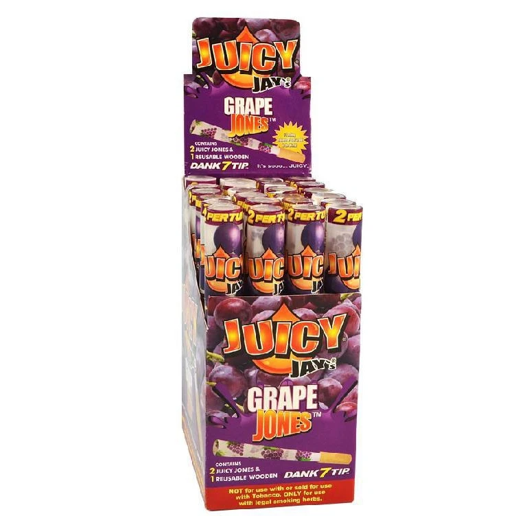 Juicy Jay's Pre Rolled Cones Grape Jones 2pk