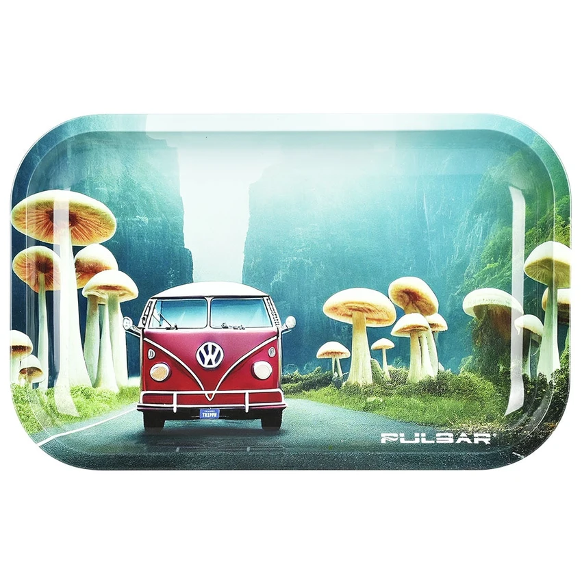 Pulsar Metal Rolling Tray Camper Van Shroom Trip