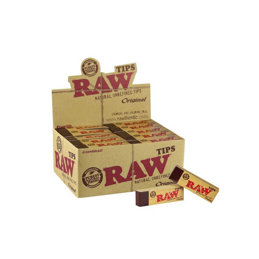 RAW NATURAL UNREFINED TIPS 50PK