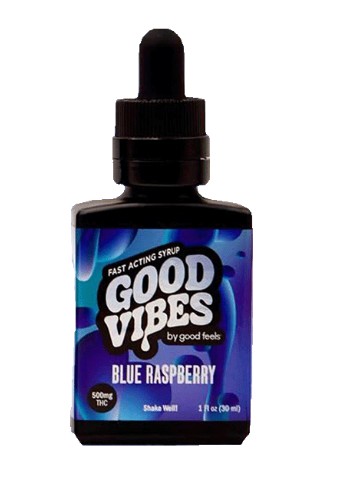 Good Vibes Pocket Drops Blue Raspberry 150mg