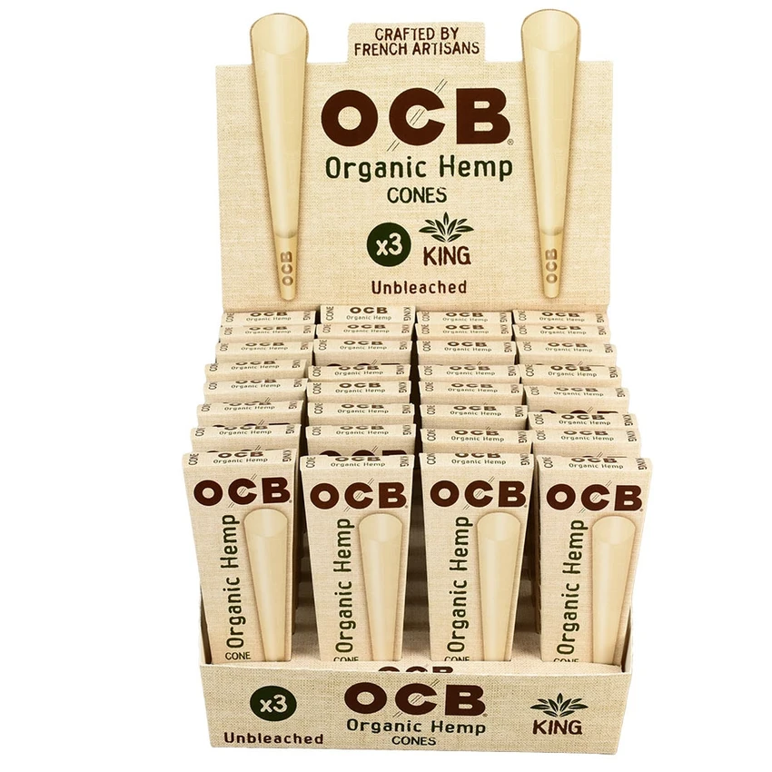 OCB Organic Hemp Cones King Size 3pk